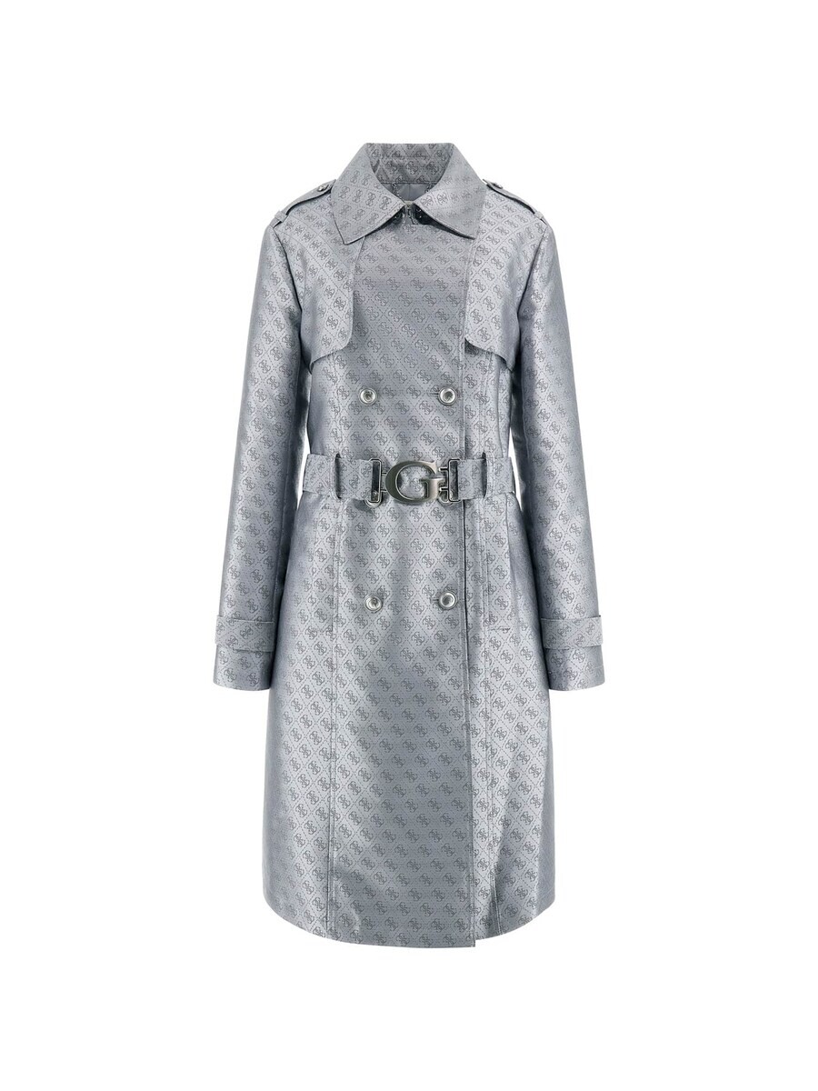 

Тренч GUESS Between-Seasons Coat, цвет blue/sky blue