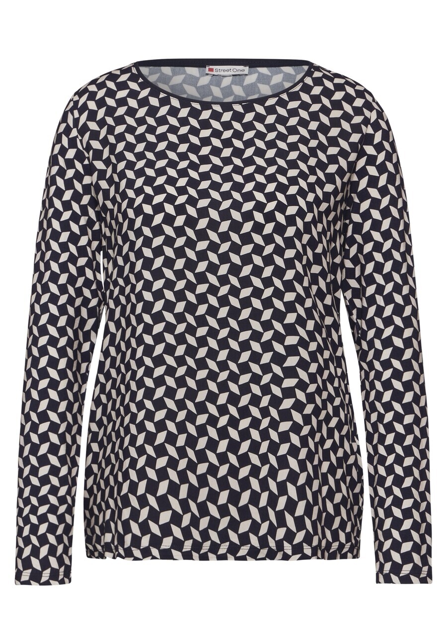 

Лонгслив STREET ONE Shirt, ночной синий