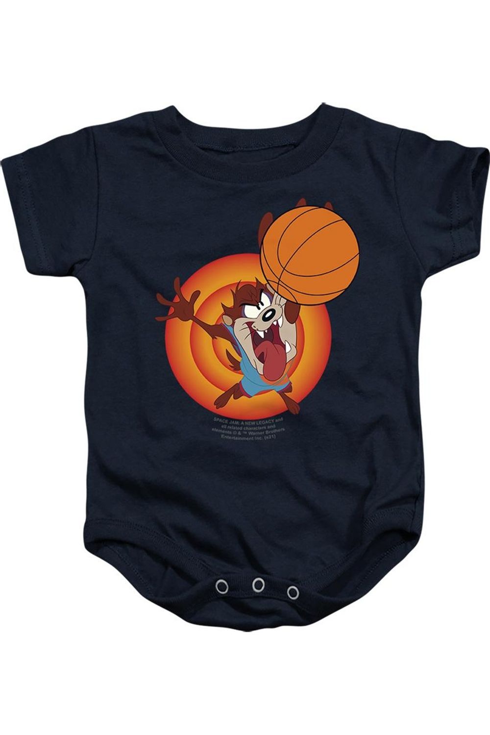 

Детский комбинезон на кнопках "Space Jam 2 Taz Slam" Gildan, темно-синий