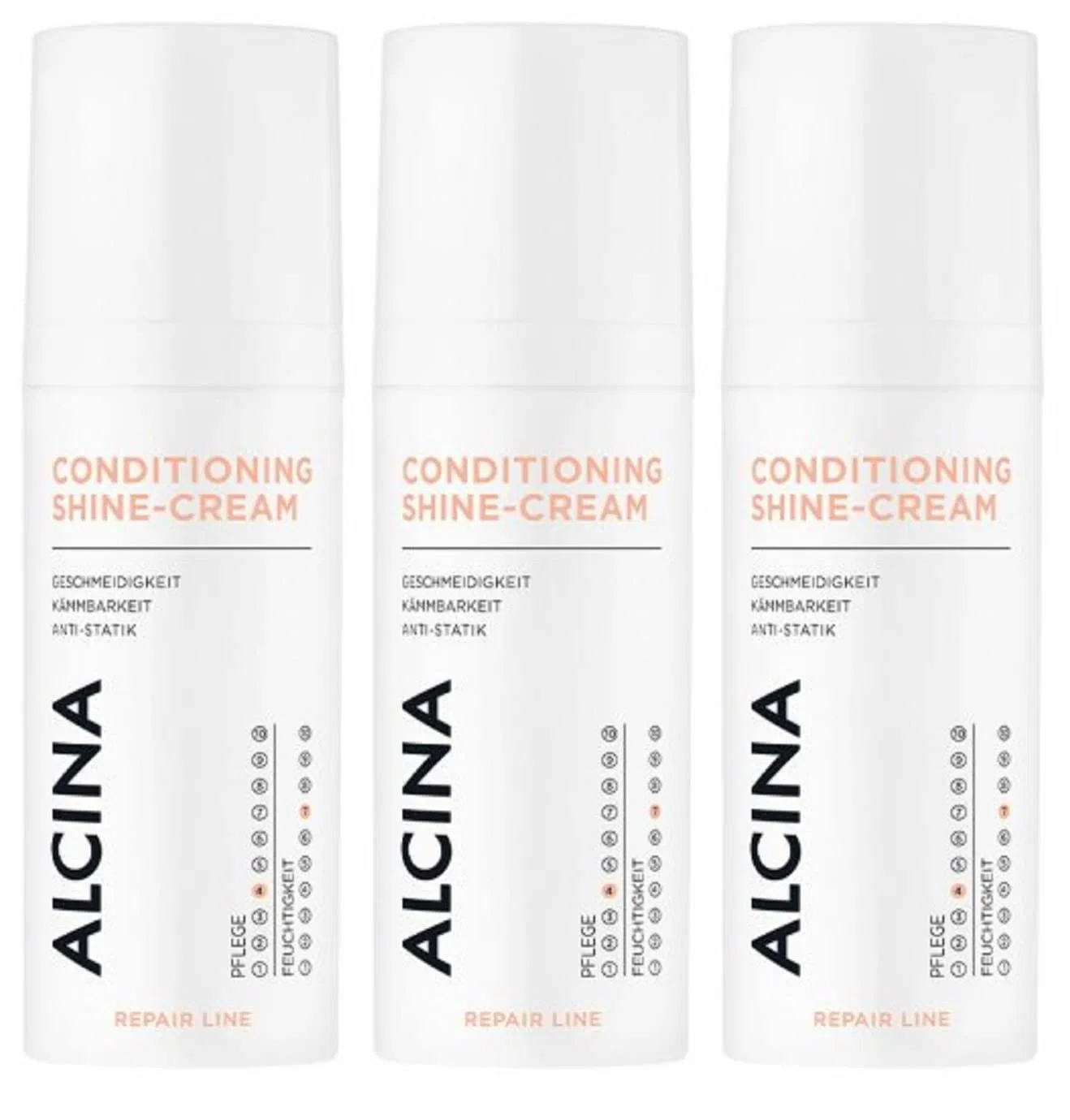 Крем-эмульсия для блеска волос Alcina Shine 50 мл, 3 шт. Alcina