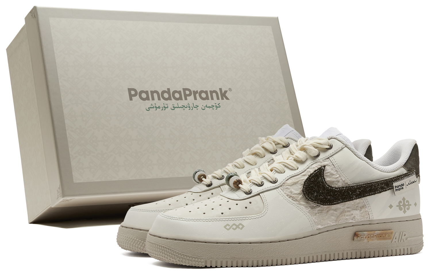 

Кроссовки Nike Air Force 1 противоскользящие износостойкие низкие для скейтбординга мужские экрю