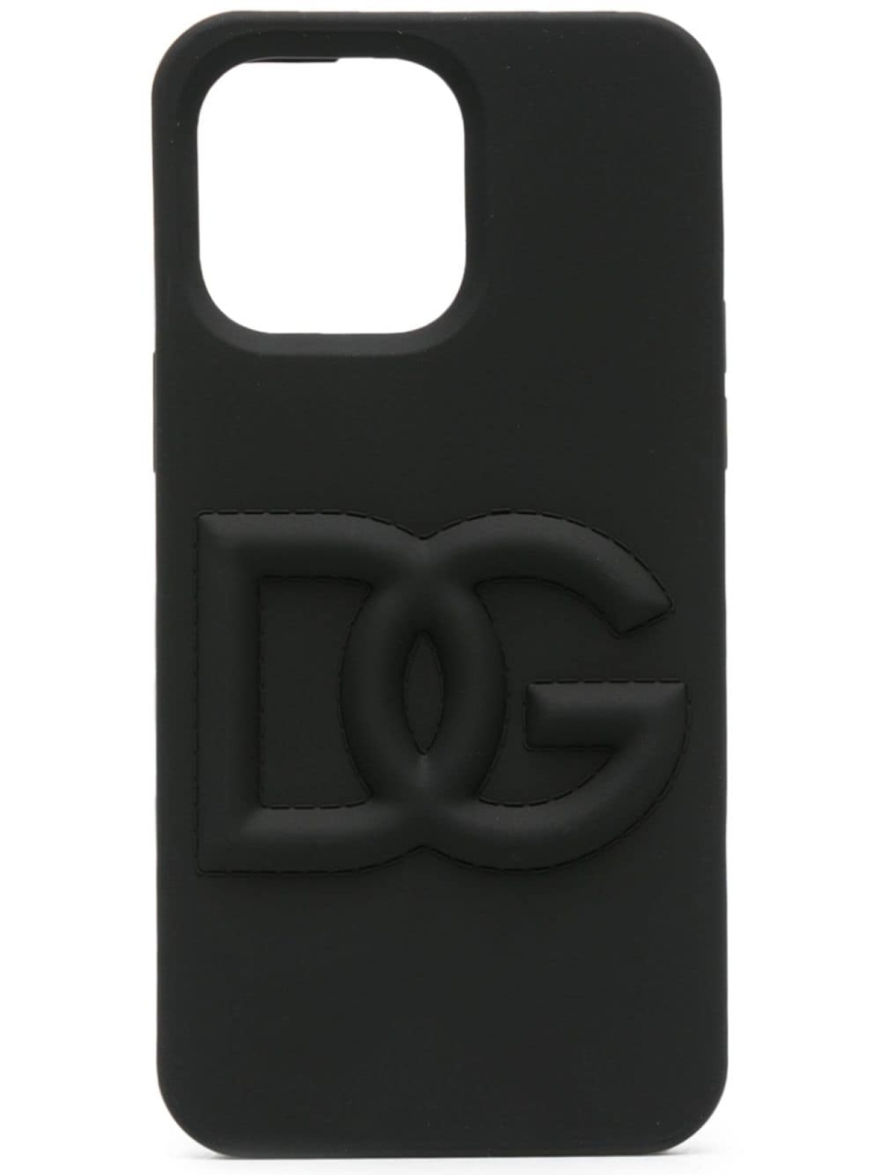 

Dolce & Gabbana чехол для iPhone 14 Pro Max с тисненым логотипом, черный