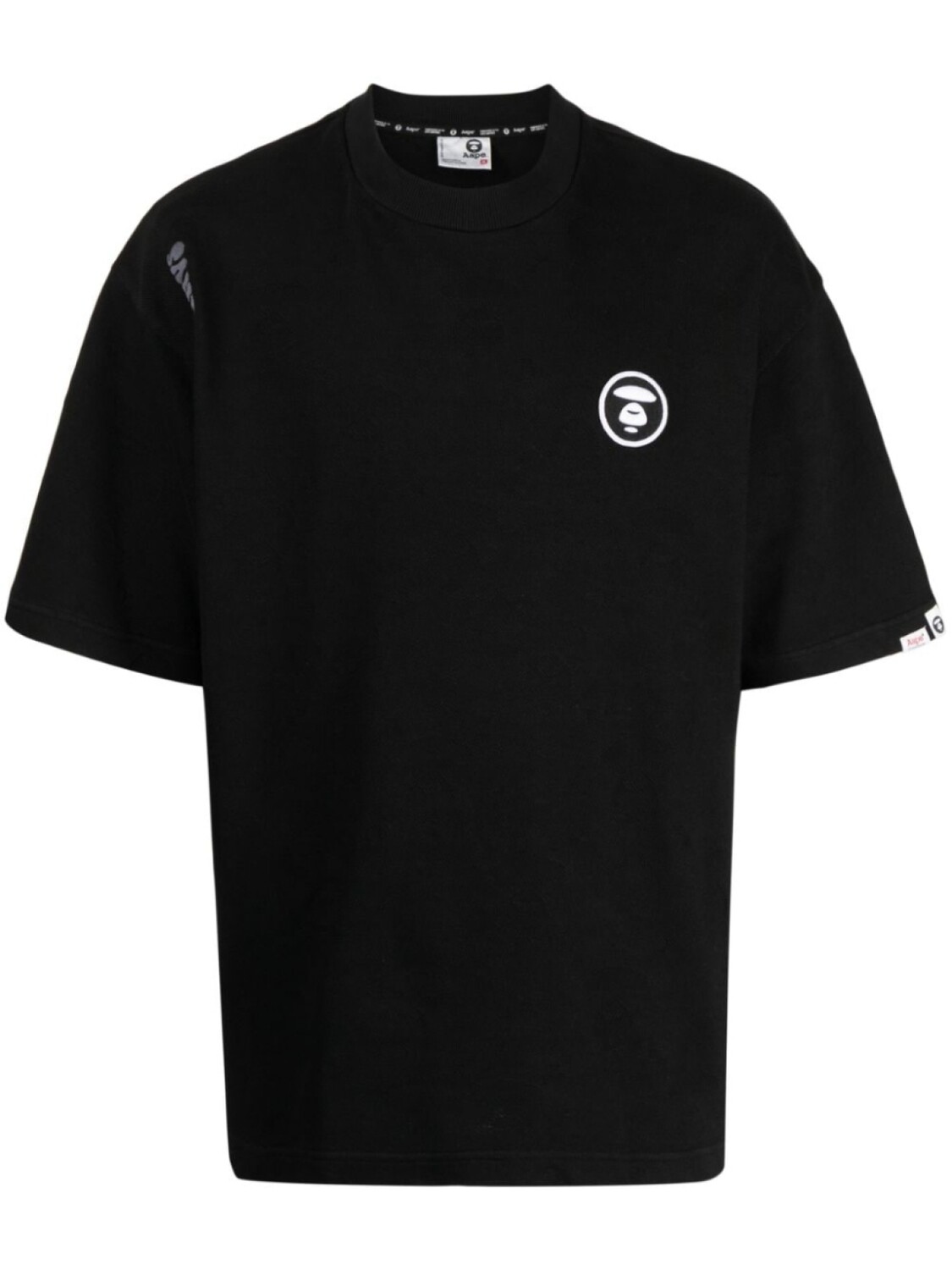 

Футболка с логотипом AAPE BY *A BATHING APE, черный
