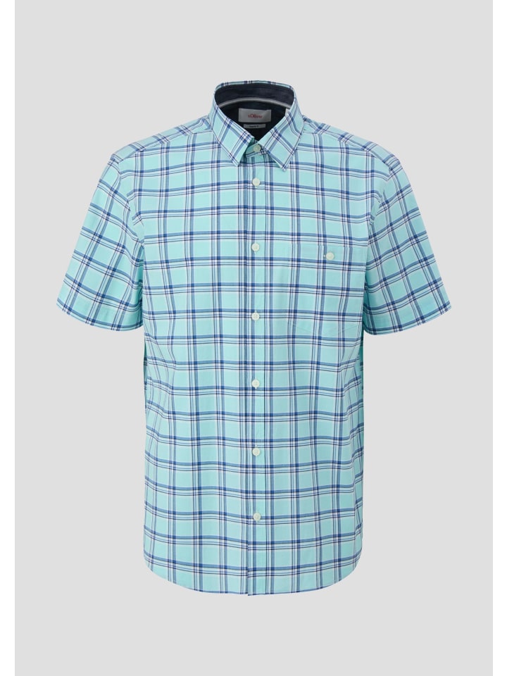 

Рубашка 60N4_светло-бирюзовая s.Oliver