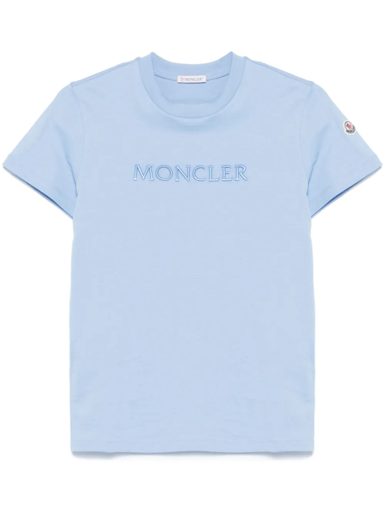 

Футболка с вышитым логотипом Moncler, синий