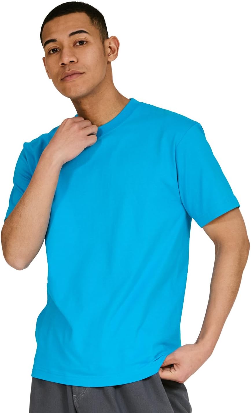 

Футболка Hanes Beefy, Beefy-T, комплект из 1 предмета, 100% хлопок, плотная ткань, футболка из высококачественной ткани, H5180, мужская, синий