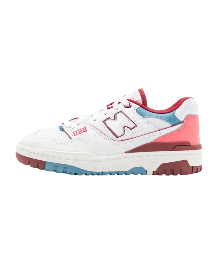 

Эксклюзивные ретро-баскетбольные кроссовки нежно-розового цвета New Balance, белый