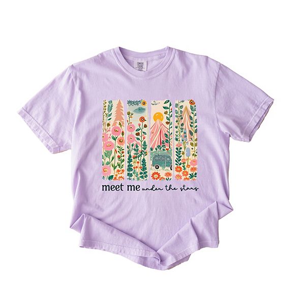 

Футболка Meet me under the stars garment dyed Simply Sage Market, Orchid