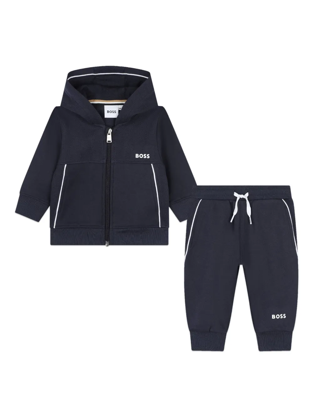 

Спортивный костюм с логотипом BOSS Kidswear, синий