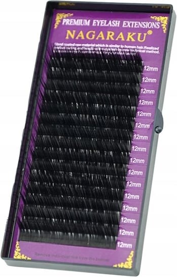 

Норковые ресницы Nagaraku L/N 0,07 14 мм, 16 полосок Project Lashes