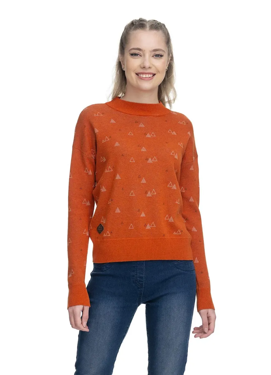 

Толстовка Ragwear "Heda", женский свитер с классным узорным принтом, цвет Zimt