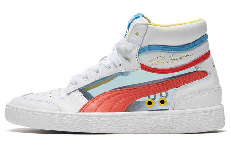 

Кроссовки PUMA Ralph Sampson Mid Glass 'White/Hot Coral/Ethereal Blue'