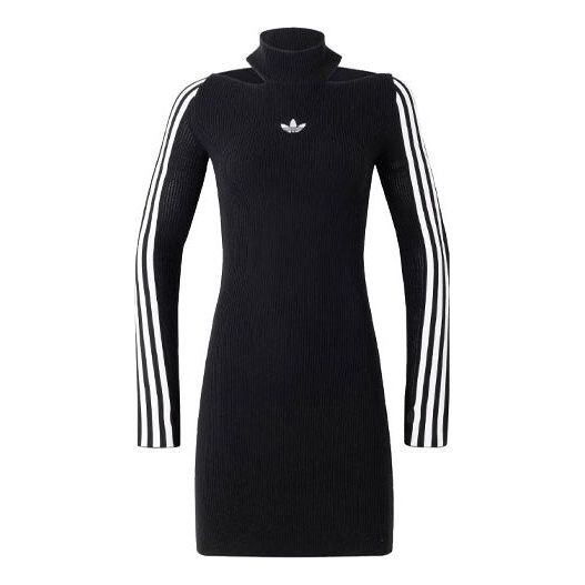 

Платье оригиналы премиум трикотажное платье азиатские размеры Adidas, черный