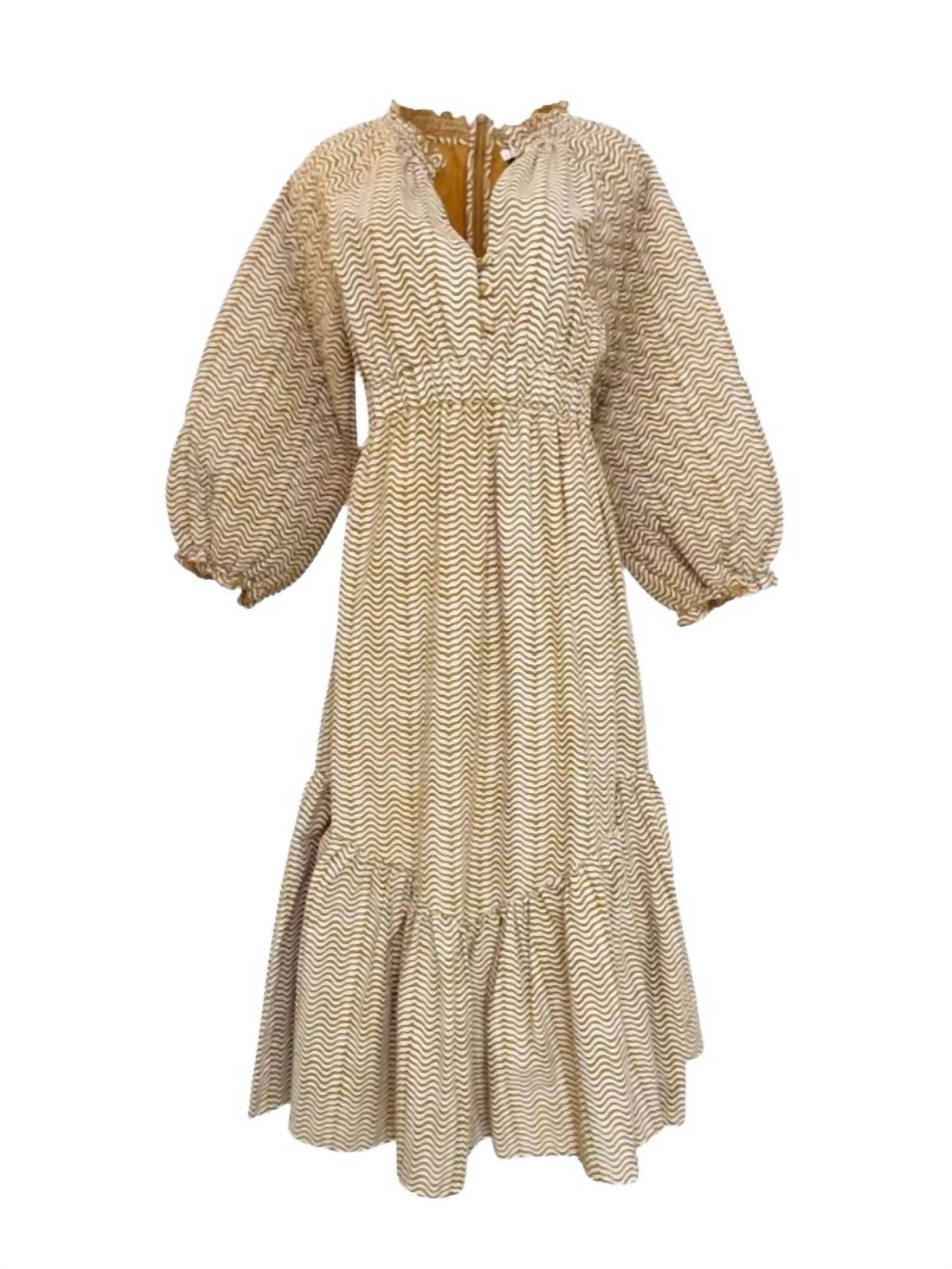 

Платье Madison Midi в цвете Sienna Stamp Anna Cate