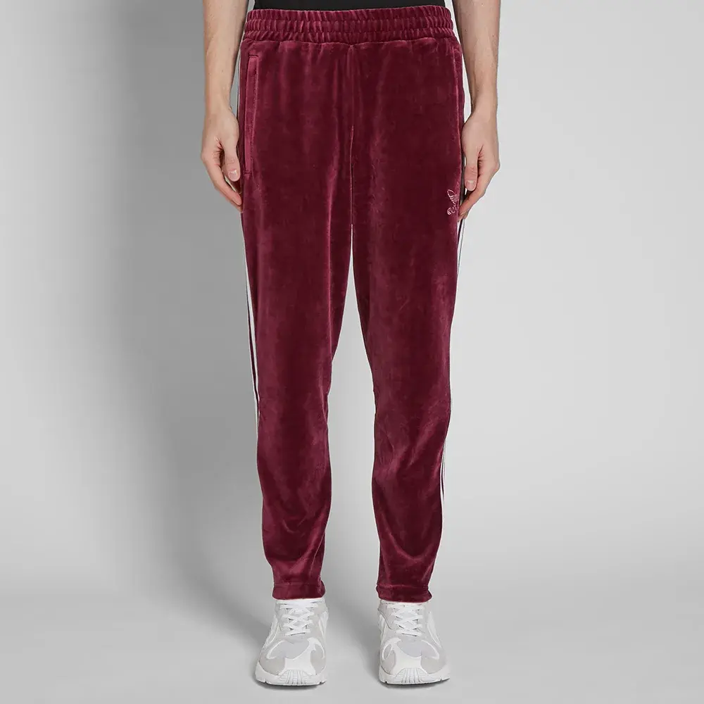 Повседневные брюки мужские красные Adidas Originals, красный — фото 3