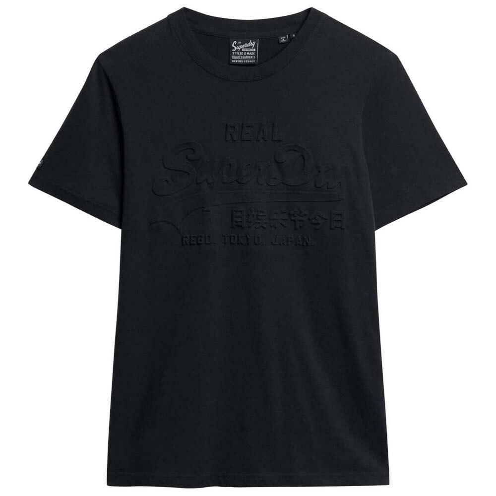 

Футболка с коротким рукавом Superdry Embossed Vl, черный