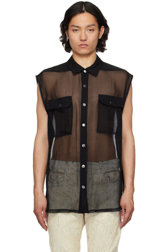 

Черная рубашка Hollywood Jumbo SL Rick Owens