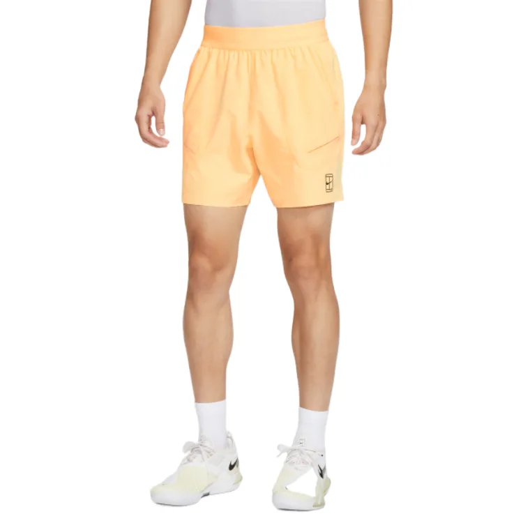 Мужские спортивные шорты Dri Fit Nike, светло-оранжевый/черный — фото 3