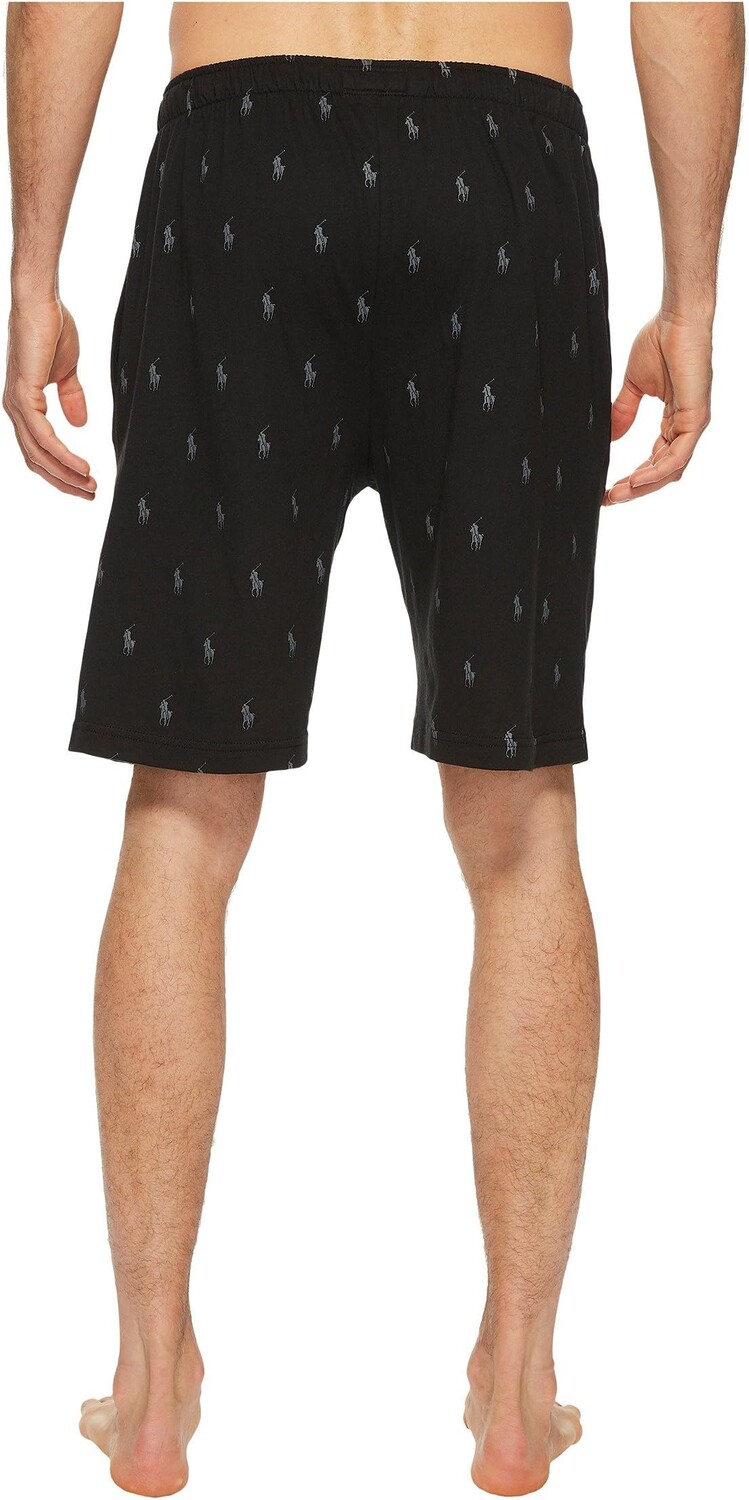 Вязаные шорты для сна Polo Ralph Lauren, цвет Polo Black/Active Grey AOPP — фото 3