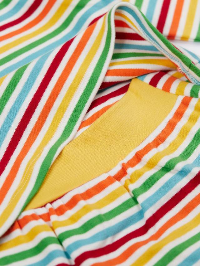 Детский комбинезон Brook Cotton с длинными рукавами и закрытыми ножками Frugi, Rainbow/Squirrel — фото 4
