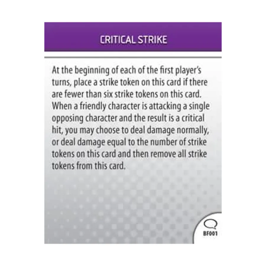 

Состояние поля боя — критический удар, DC HeroClix - Origin - Singles