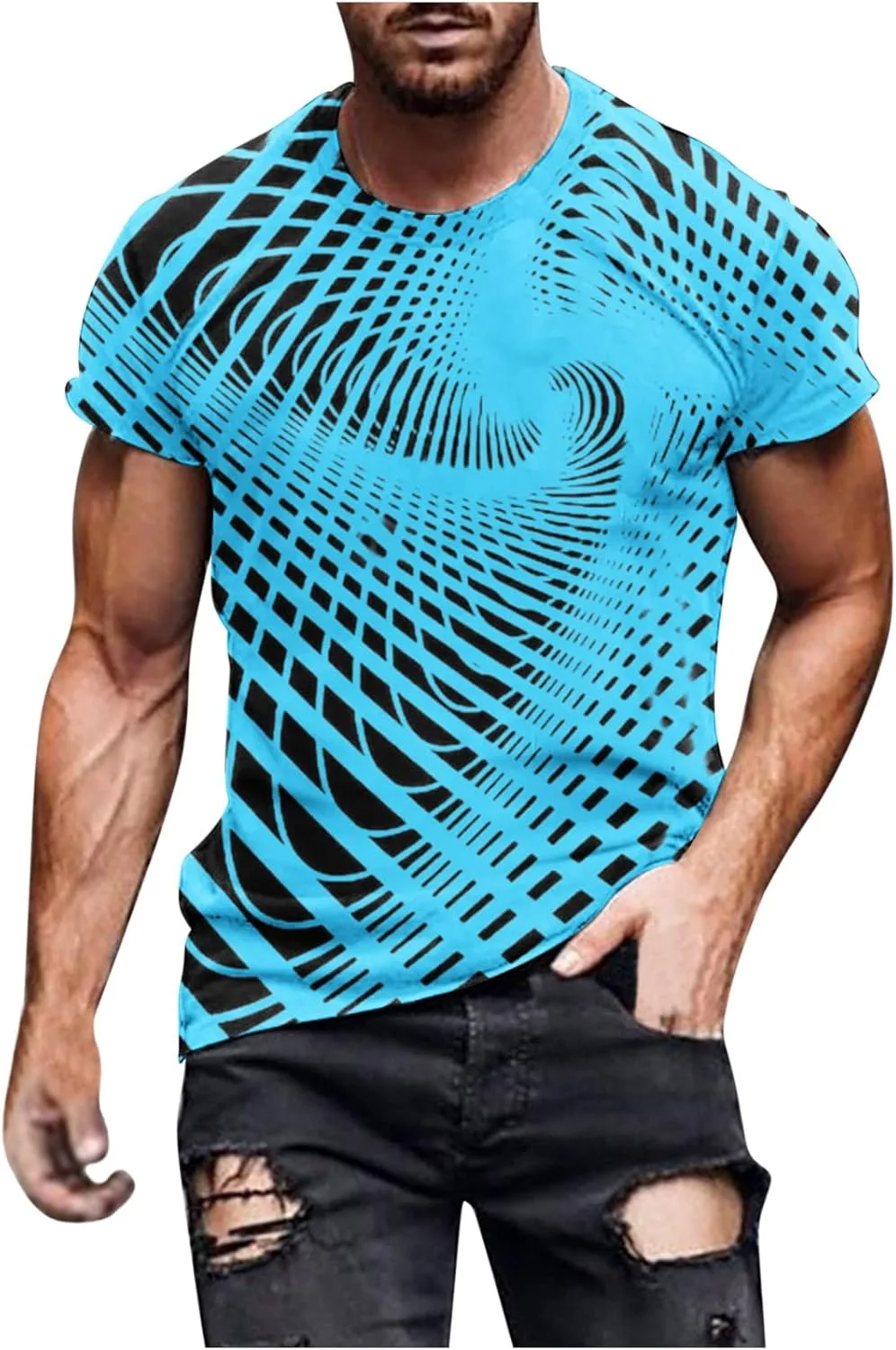 

Футболка с 3D-принтом и оптической иллюзией