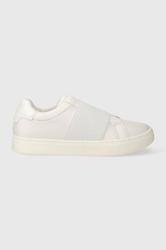 

Кожаные кроссовки CLEAN CUPSOLE SLIP ON Calvin Klein, белый