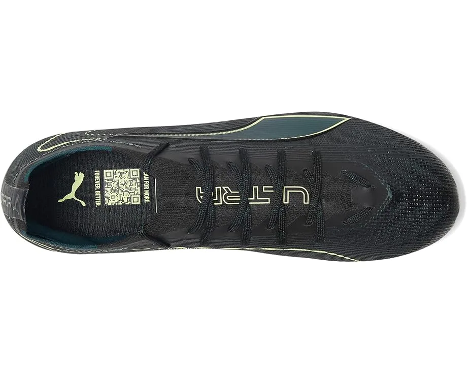 Кроссовки PUMA Ultra 6 Pro Firm, Artificial Ground Soccer Cleats, Black/Fizzy Light/Green Terrain — фото 2