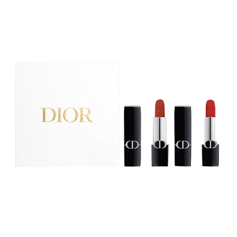 

DIOR Lancôme Blue Gold Star Box помады Velour легко растушевываются, стойкие 3,5г*2 подарок для девушки