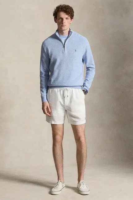 Свитер хлопковый Sweter męski bawełniany Polo Ralph Lauren, синий — фото 3