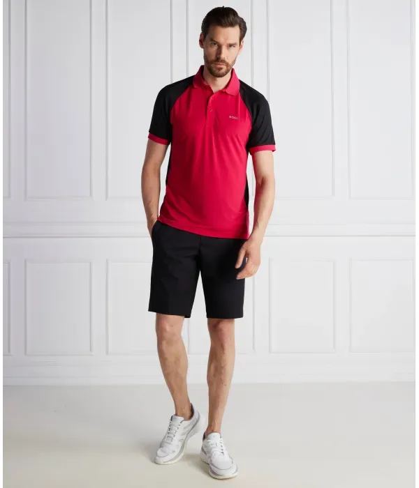Поло Pauletech slim fit Boss Green, розовый — фото 2