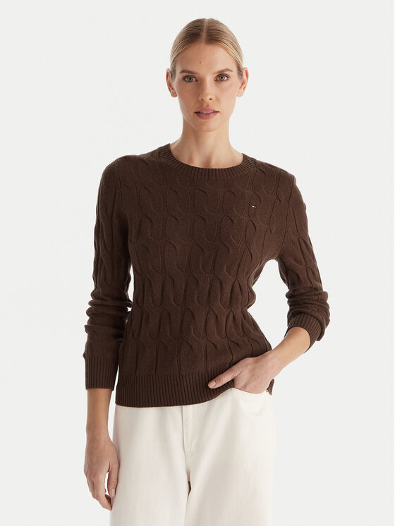 

Свитер regular fit WW0WW43586 Tommy Hilfiger, коричневый