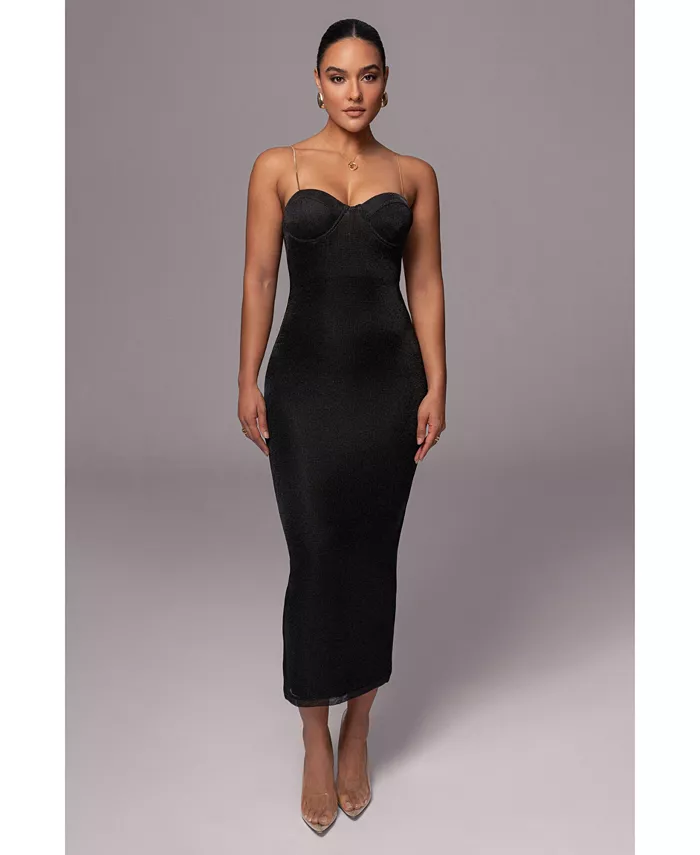 

Женское платье макси Twilight Elegance JLUXLABEL, черный