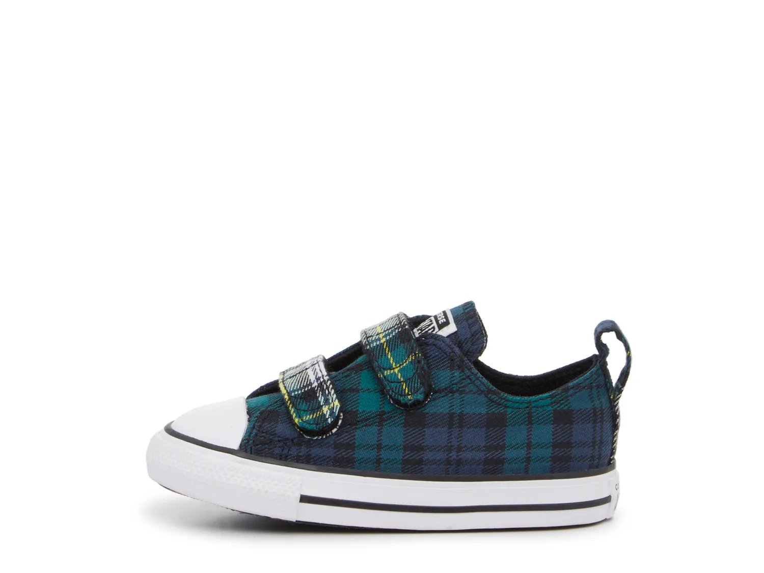 Кроссовки Converse Chuck Taylor All Star Plaid High-Top Sneaker - Kids', Blue/Green Plaid — фото 3