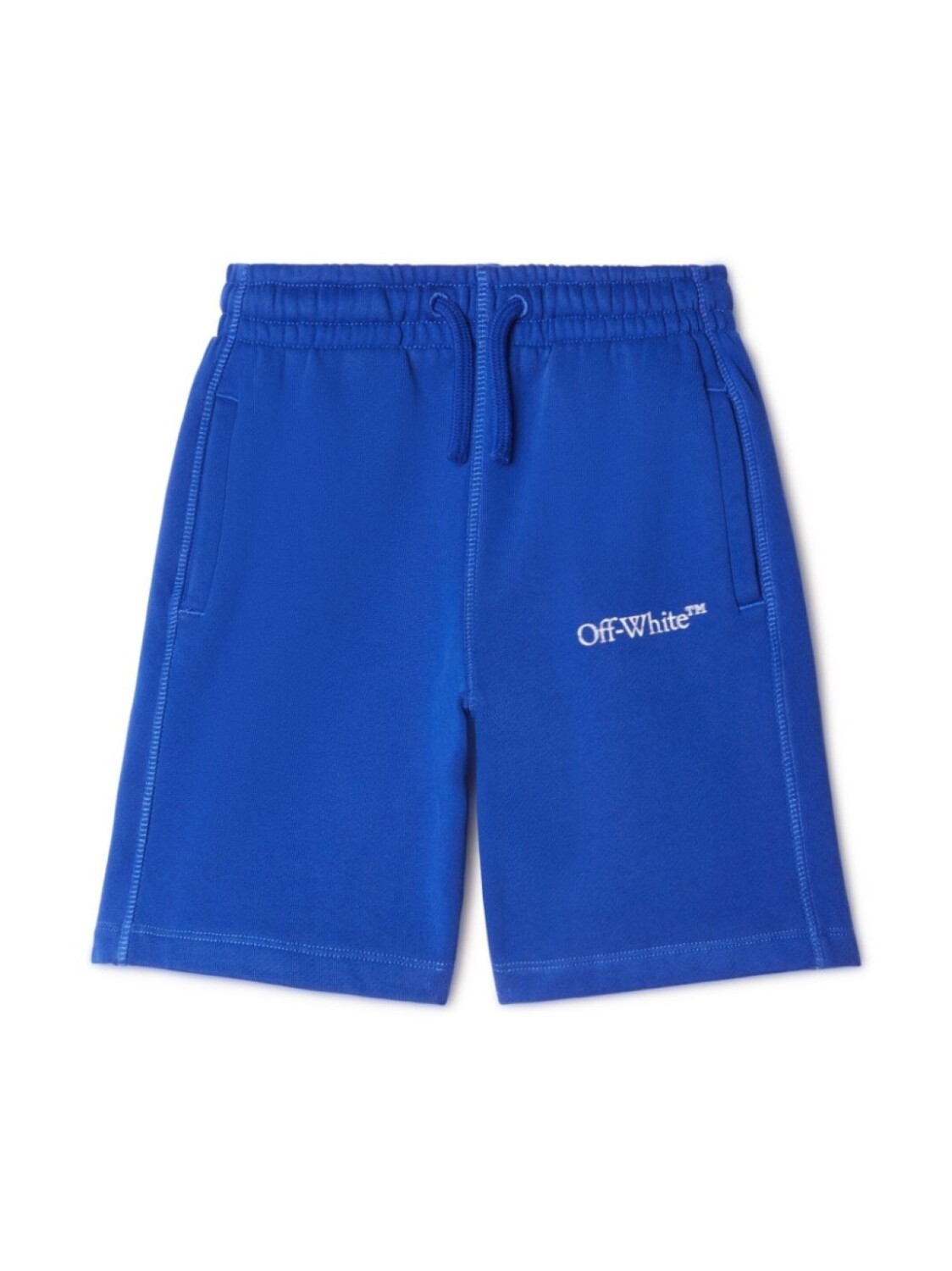

Спортивные шорты Bookish с логотипом Off-White Kids, синий