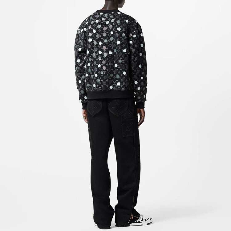 Толстовка мужская Louis Vuitton x Yayoi Kusama, черный — фото 4