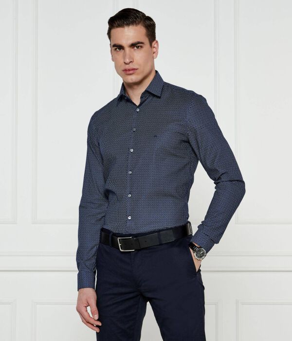 

Рубашка Calvin Klein Slim Fit с мелким принтом, синий