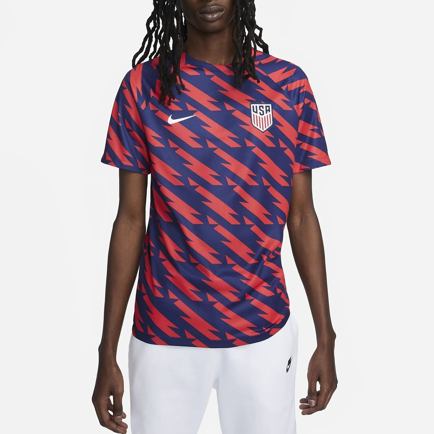 Футболка олимпийской серии сборной США по футболу, мужская, красная Nike, цвет Speed Red — фото 4