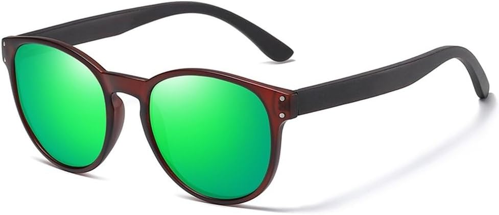

Поляризованные солнцезащитные очки для мужчин и женщин, деревянные солнцезащитные очки для женщин, круглые солнцезащитные очки, классические солнцезащитные очки GHVWYX, Green