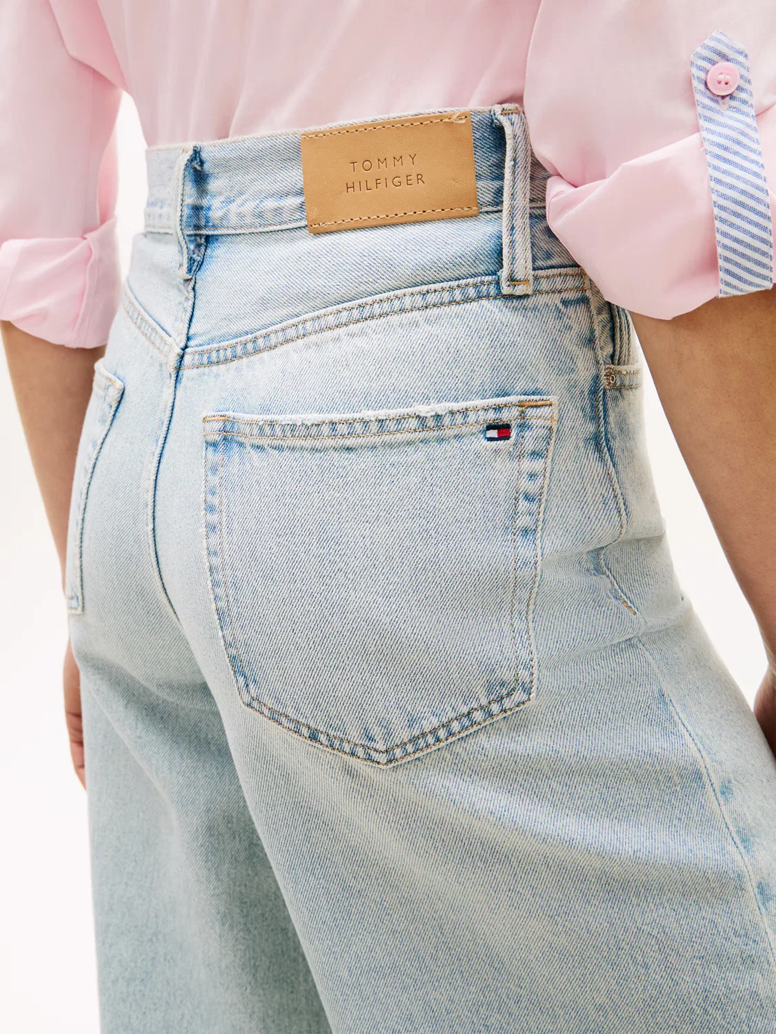 Широкие джинсы в стиле 'EVE 70-х' Tommy Hilfiger, Light Blue — фото 2