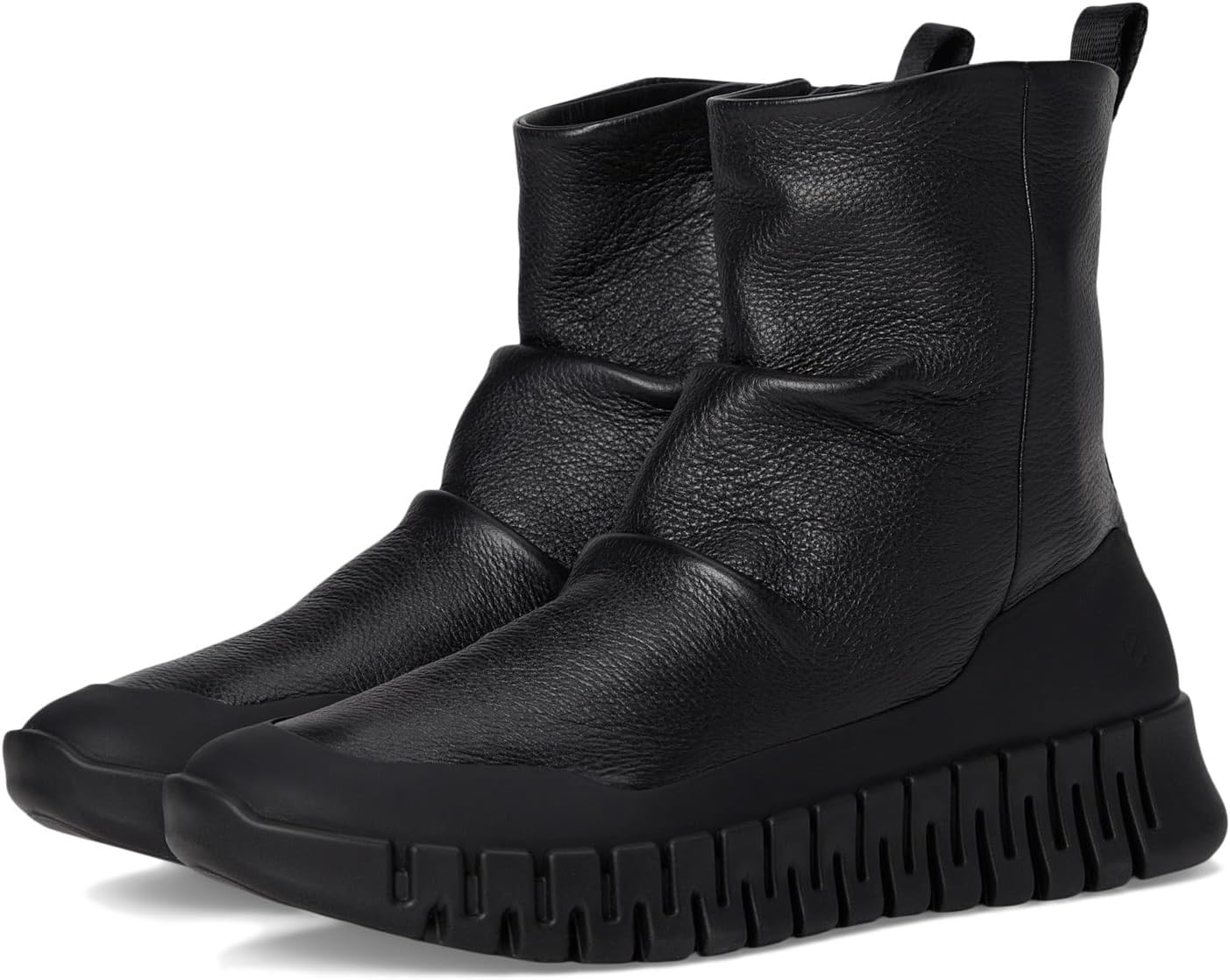 Ботинки ECCO Gruuv Pull On Mid Fashion Boot, цвет Black/Black