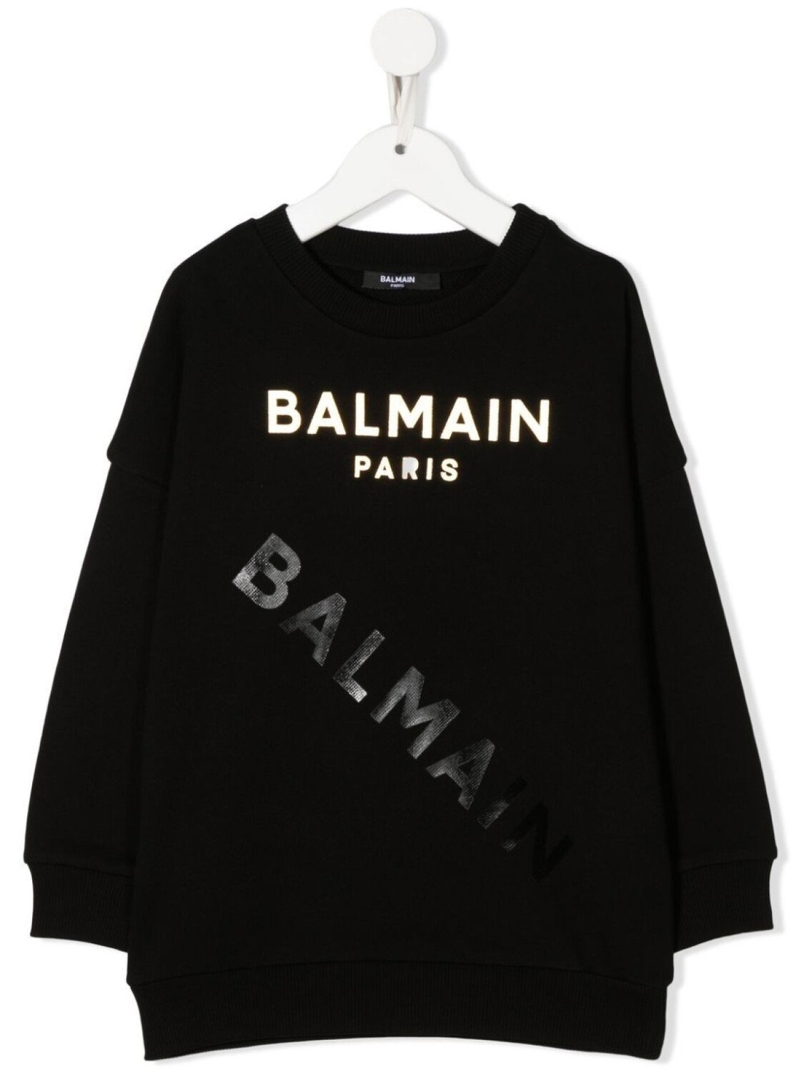 

Balmain Kids толстовка с логотипом, черный
