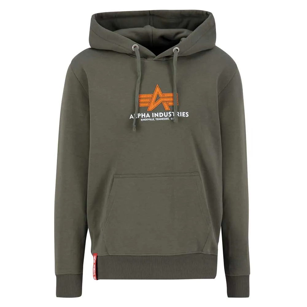 

Худи Alpha Industries Basic Rubber, зеленый