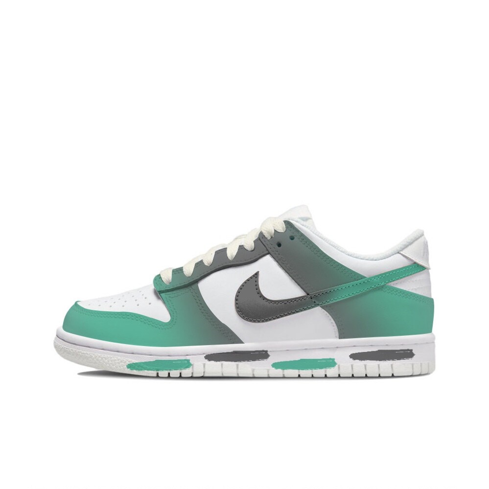 

Кроссовки Nike Dunk Skateboarding Shoes Women's Low-top Grey/green, зеленый