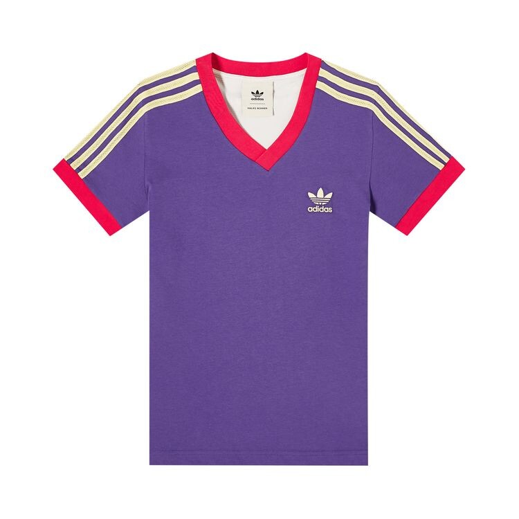 

Футболка adidas x Wales Bonner 70s V-Neck Tee Unity Purple, фиолетовый
