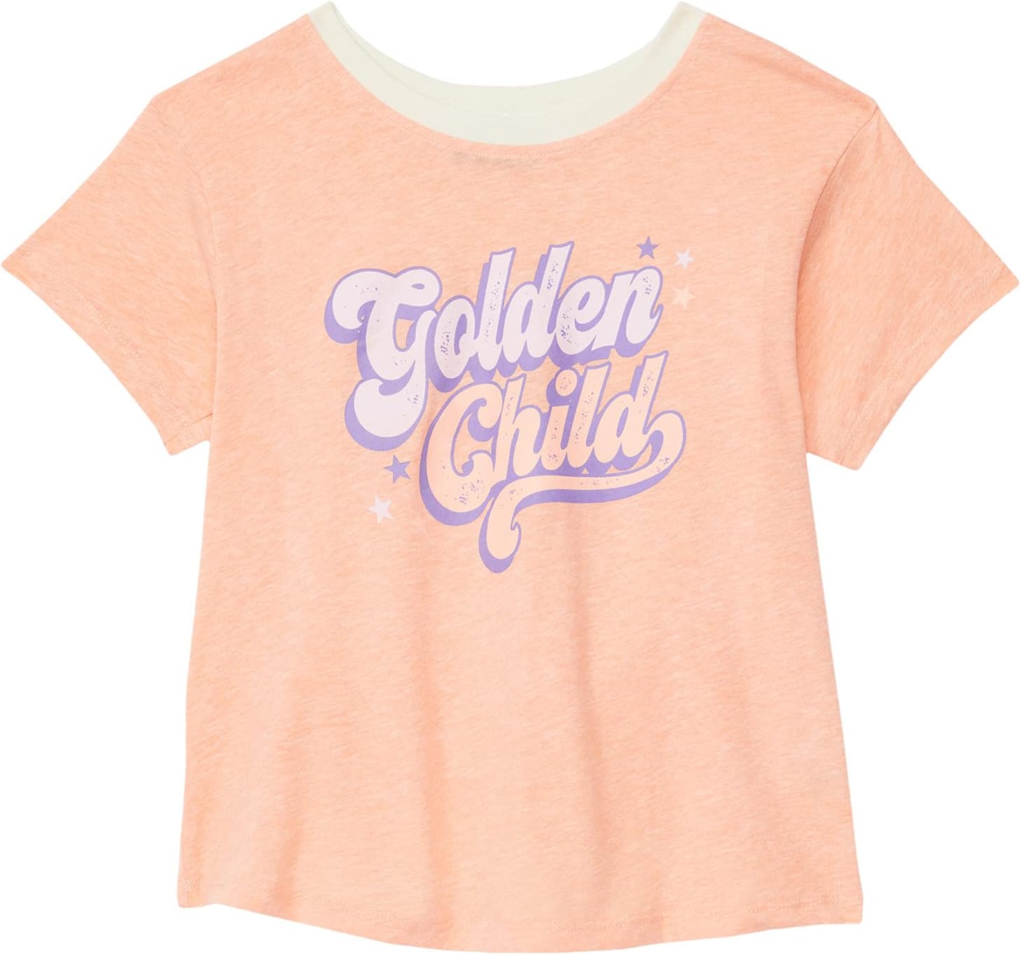 

Рубашка Tiny Whales Golden Child Graphic Boxy Shirt, цвет Tri Peach