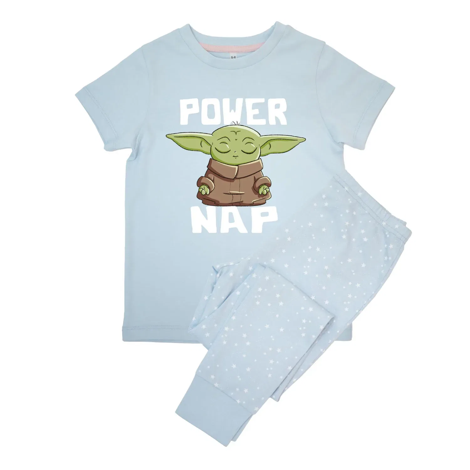 Пижама Baby Yoda с принтом Star Wars, нежно-голубой