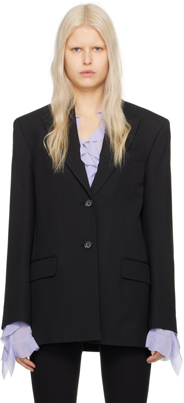 

Черный пиджак с козырьком Acne Studios