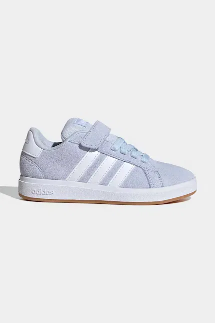 Кроссовки замшевые Grand Court 00s Adidas, синий