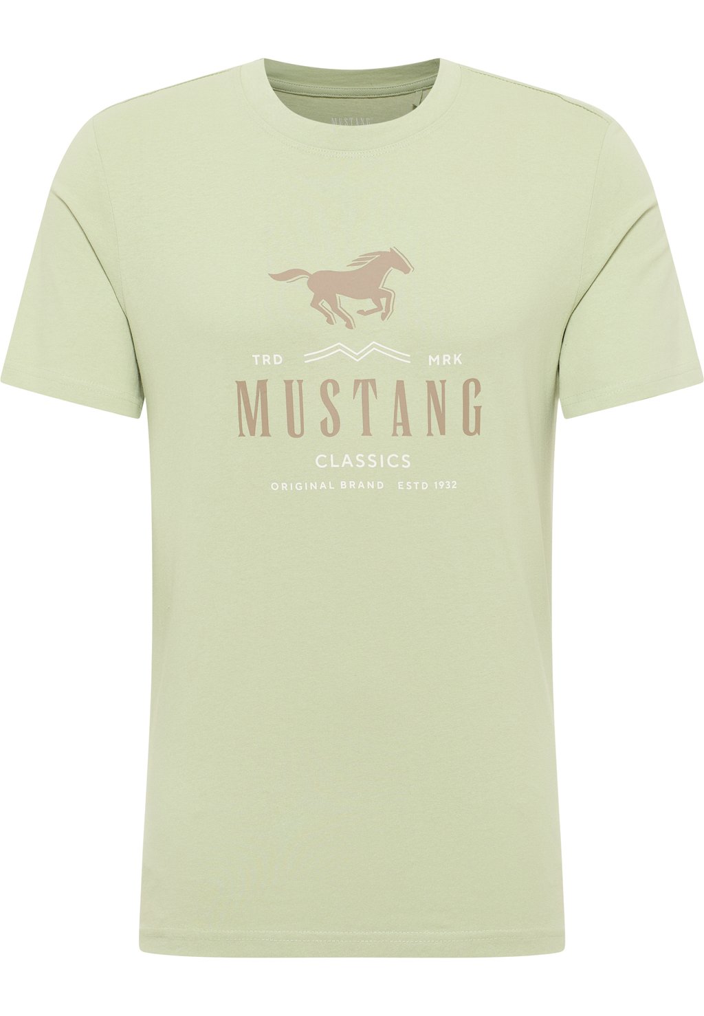 

Футболка с принтом Mustang, светло-зеленый